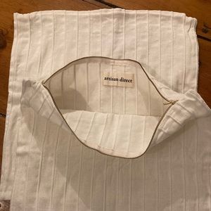 Cream pillow covers - 15” x 15” (set of 2)